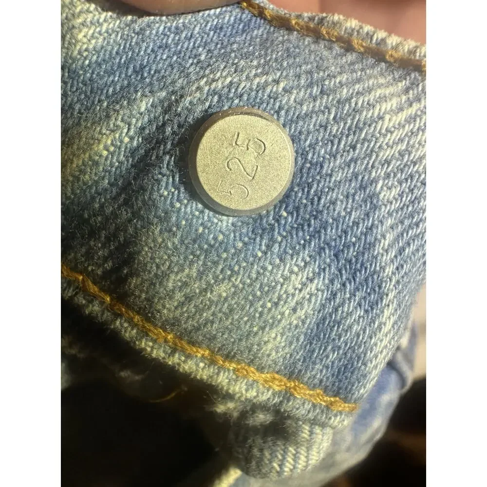 Vintage Levi’s 350 Orange Tab Jeans Made in USA Light Stone Wash Tag 34x32 Rare